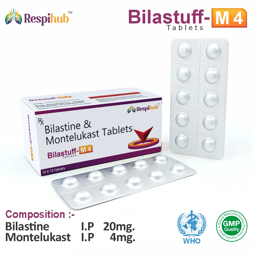 Bilastine 20 mg + Montelukast 4 mg Tablet PCD Franchise